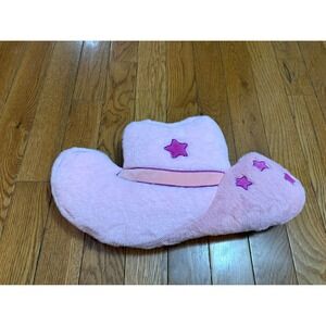 Mimicoco Pink Cowgirl Hat Plush Snug Bud Infused Super Soft Warming Rodeo Star